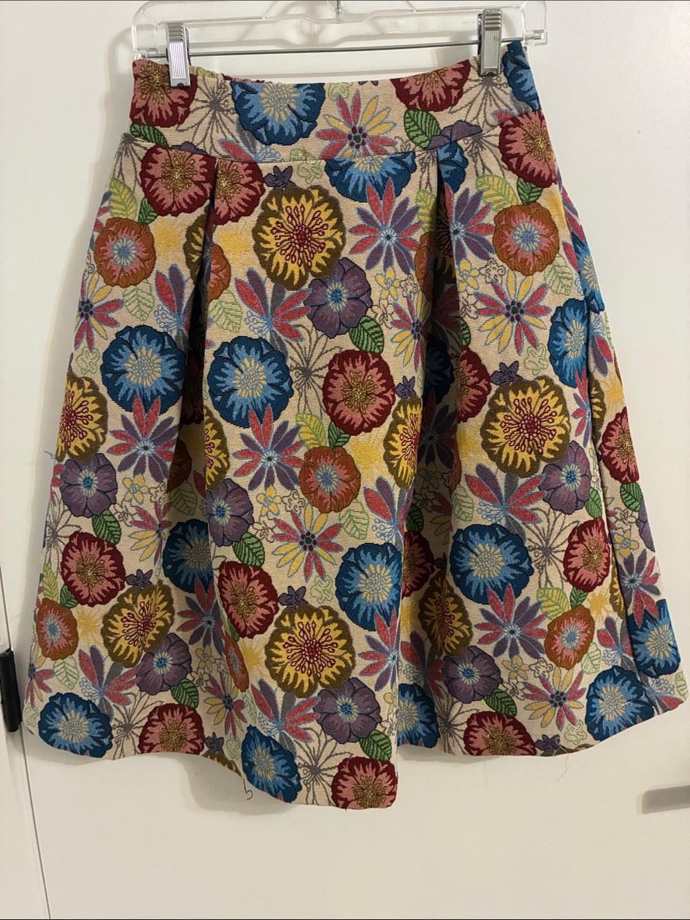 Oddi - Floral Multicolor A-Line Skirt - Medium